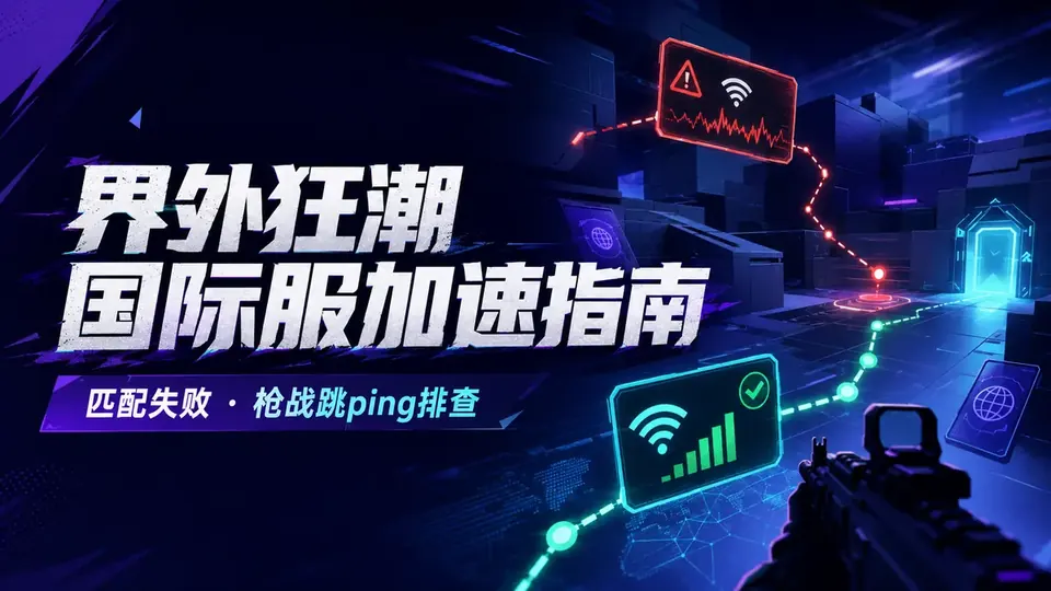 界外狂潮FragPunk国际服加速器推荐:匹配失败与枪战跳ping排查封面