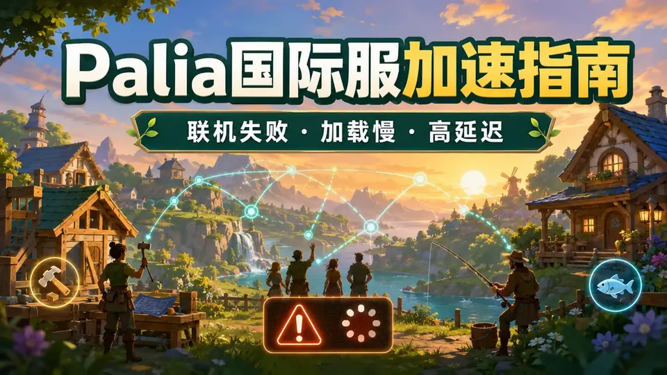 Palia国际服加速器推荐:联机进不去、加载慢和高延迟封面