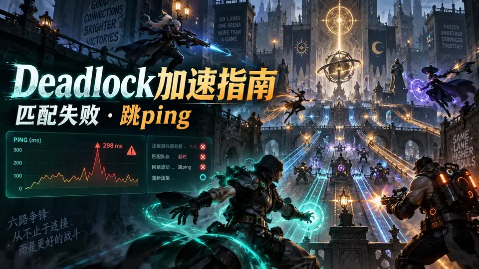 Deadlock加速器推荐：匹配失败、进不去服务器和跳ping封面