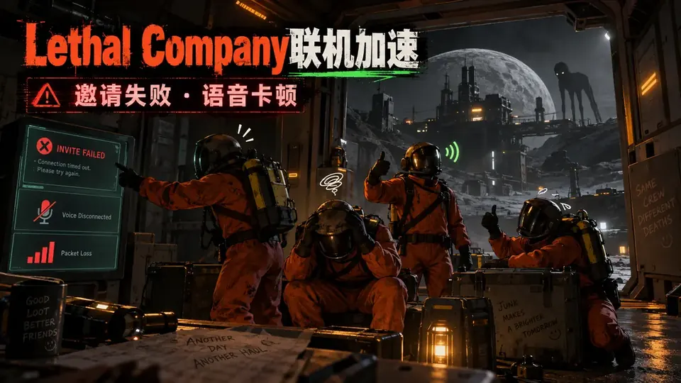 Lethal Company致命公司加速器推荐:邀请失败与语音卡顿封面