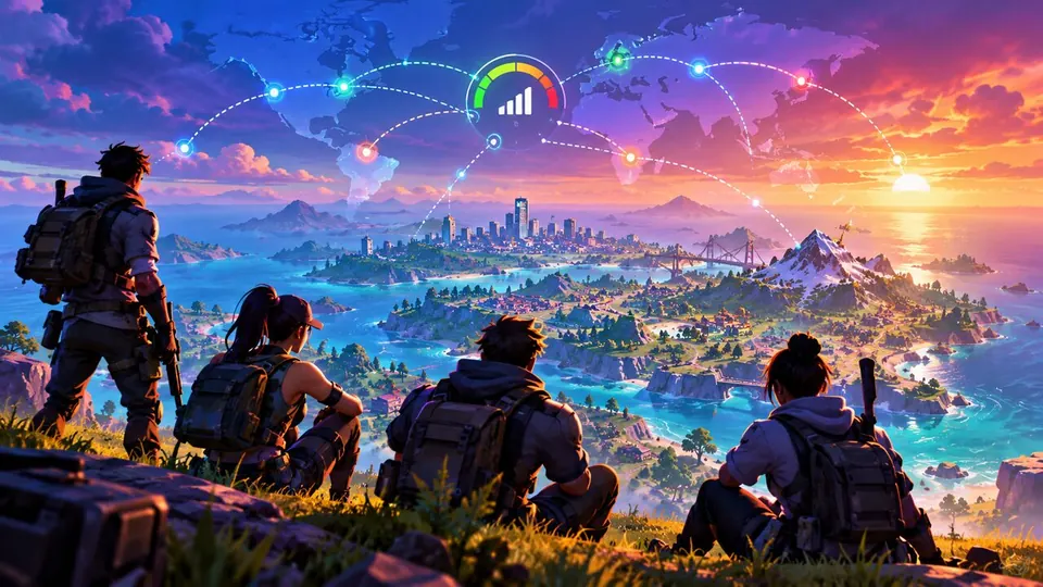 Fortnite堡垒之夜零建造模式跨区组队延迟高怎么办?封面