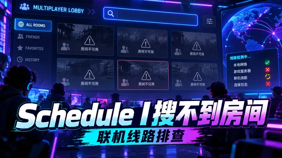 Schedule I联机搜不到好友房间怎么办？TT语音节点设置封面