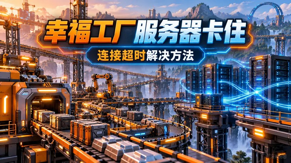 Satisfactory幸福工厂专用服务器连接超时怎么办？TT加速方法封面