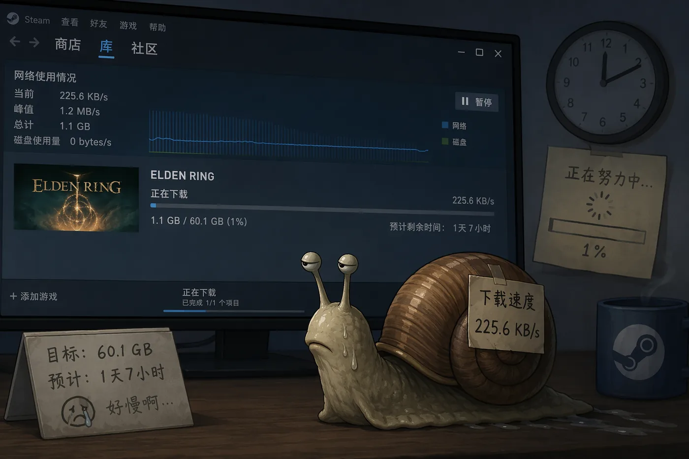 Steam 下载速度慢怎么办?别急着换宽带,先排查这 5 个关键点封面